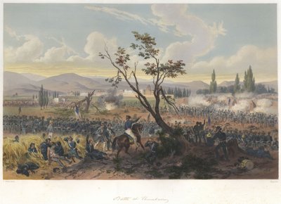 Bataille de Churubusco (20 août 1847) dans la guerre américano-mexicaine - Adolphe Jean Baptiste Bayot